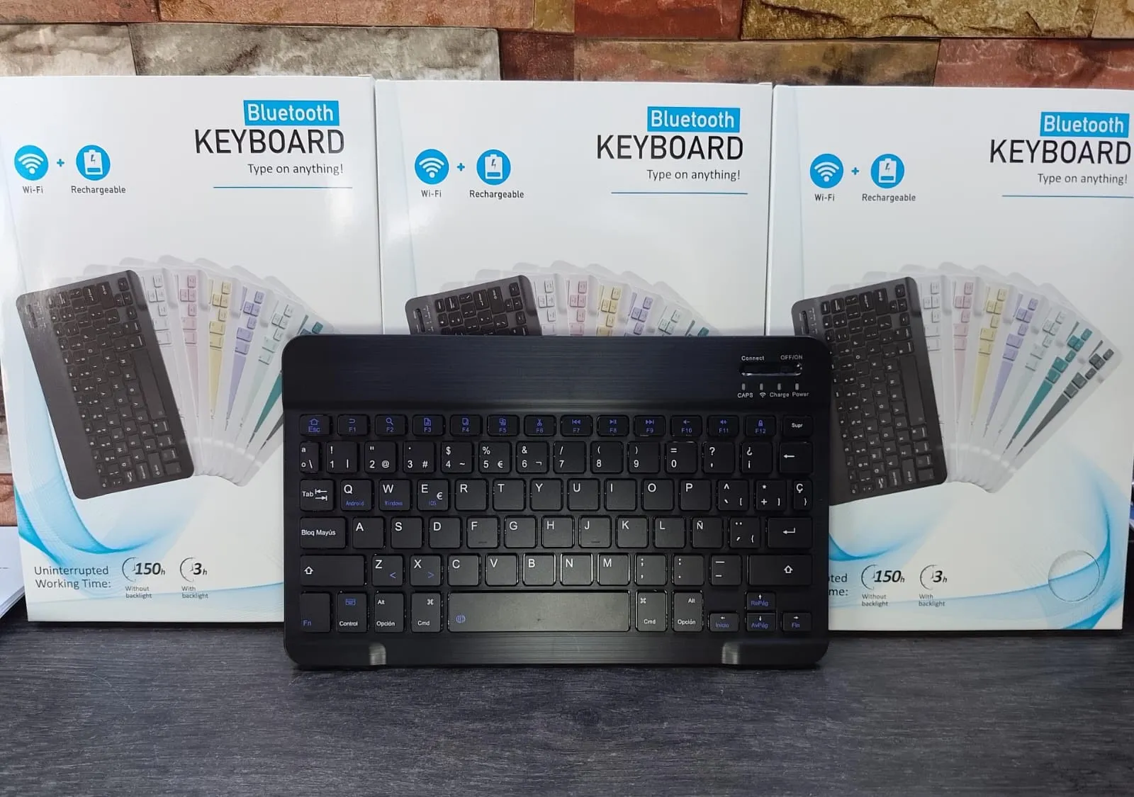 TECLADO KEYBOARD RECARGABLE INALAMBRICO