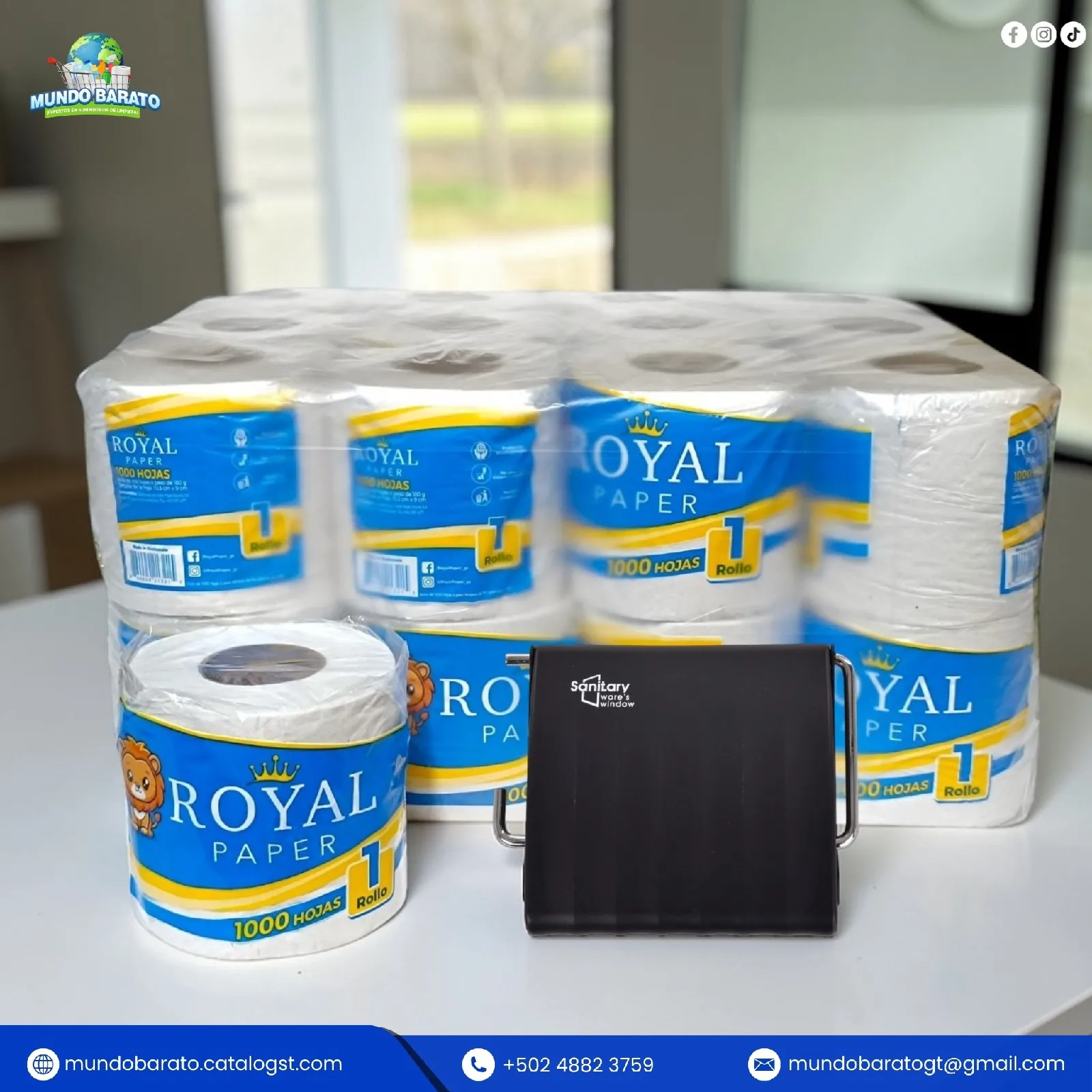 PAPEL HIGIÉNICO ROYAL 1,000 HOJAS