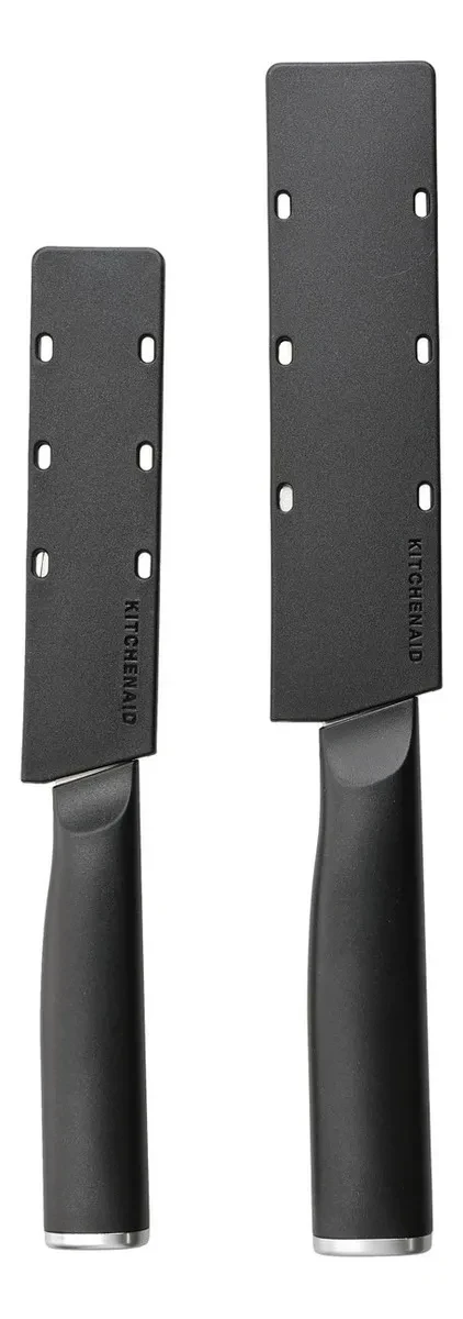 Set De Cuchillos Kitchenaid X2 Keg2ptheohoba Santoku Acero Color Negro 3