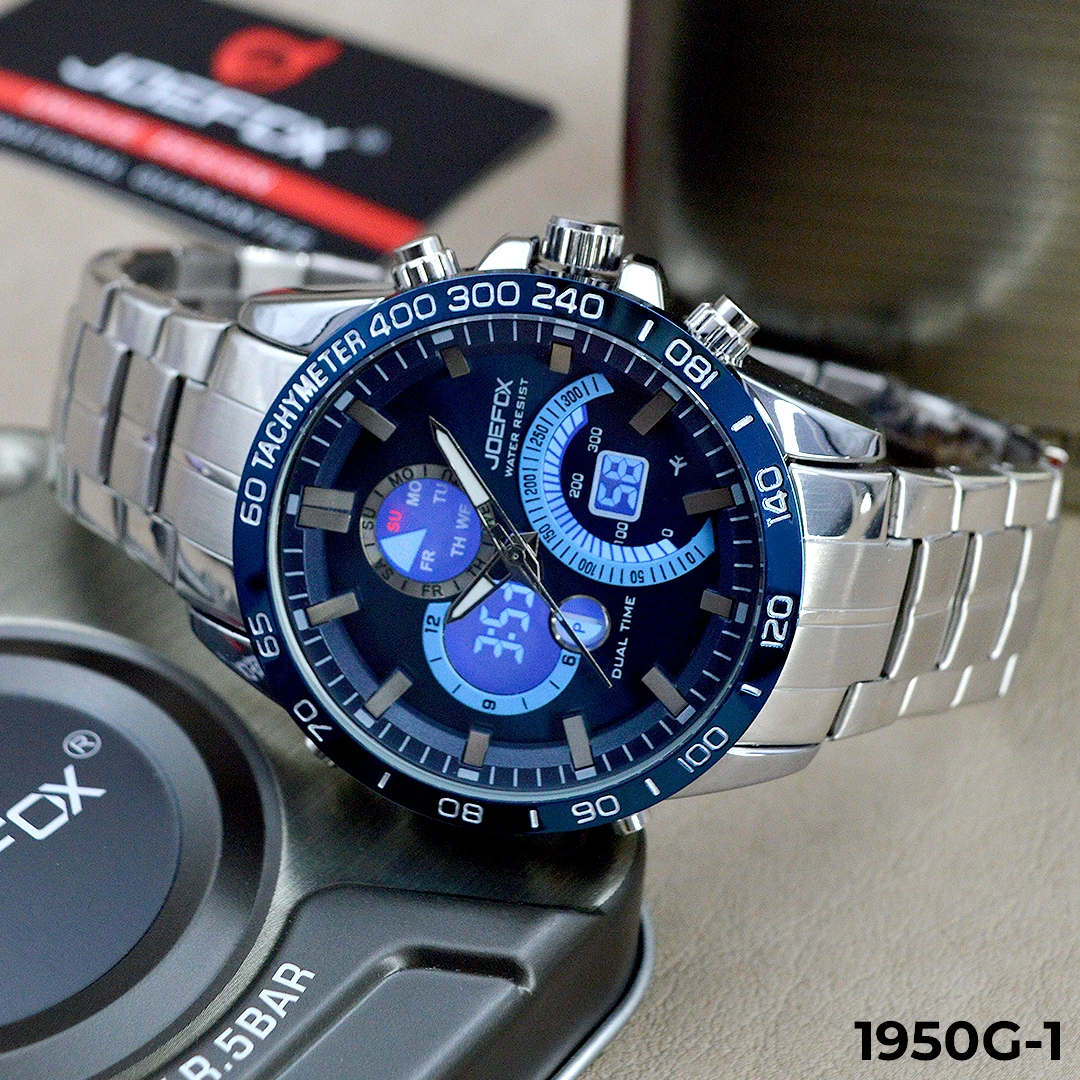 Reloj azul Joefox Ana-Dig