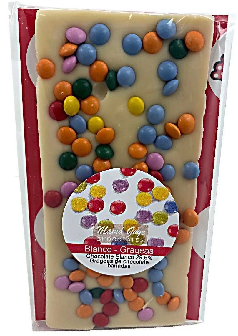 TABLETA CHOCO BLANCO GRAGEAS 