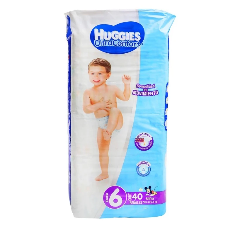 Pañal huggies ultra conford etapa 6 