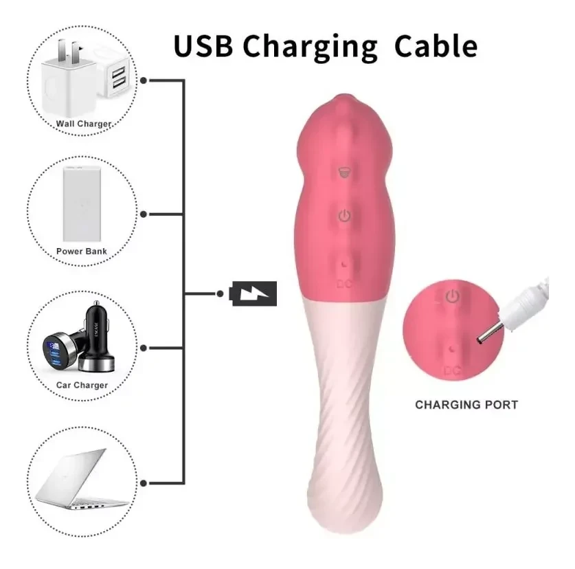 Vibrador Caballito Mar Hippocampus Succión 3