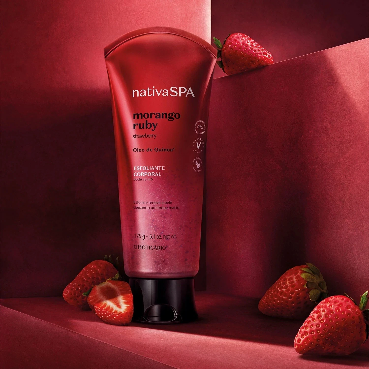 Nativa SPA Jabón Líquido Corporal Morango Ruby, 200ml 2