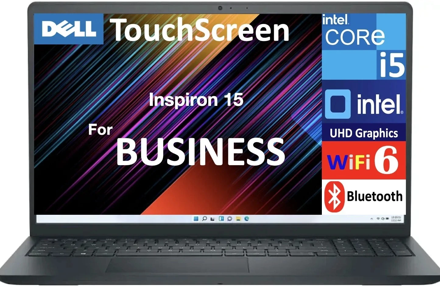 NOTEBOOK  DELL INSPIRON 15 I3530-5623BLK-PUS I5-1334U 1.3GHz/8GB/512GB SSD/15.6"FHD/MONITOR TÁCTIL/W11/INGLES/BLACK*