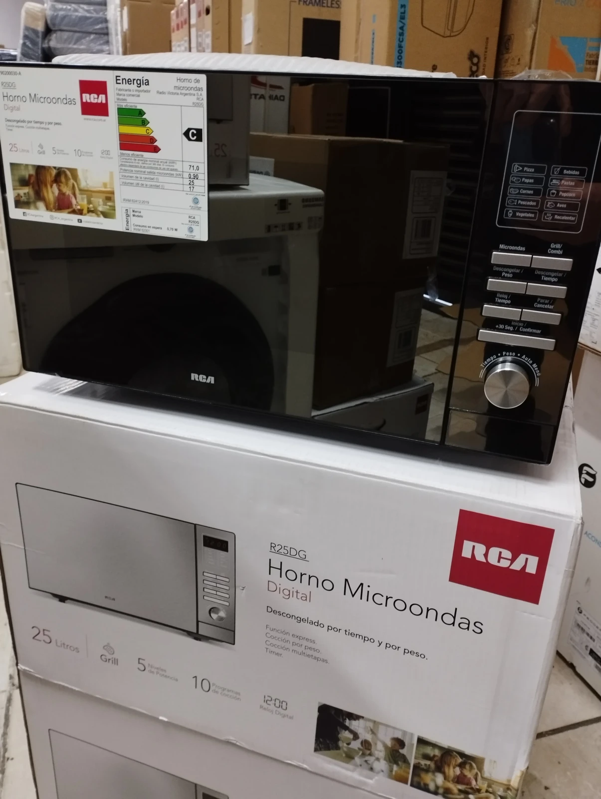 Microondas RCA Digital 25Lts. C/Grill R25DG 2