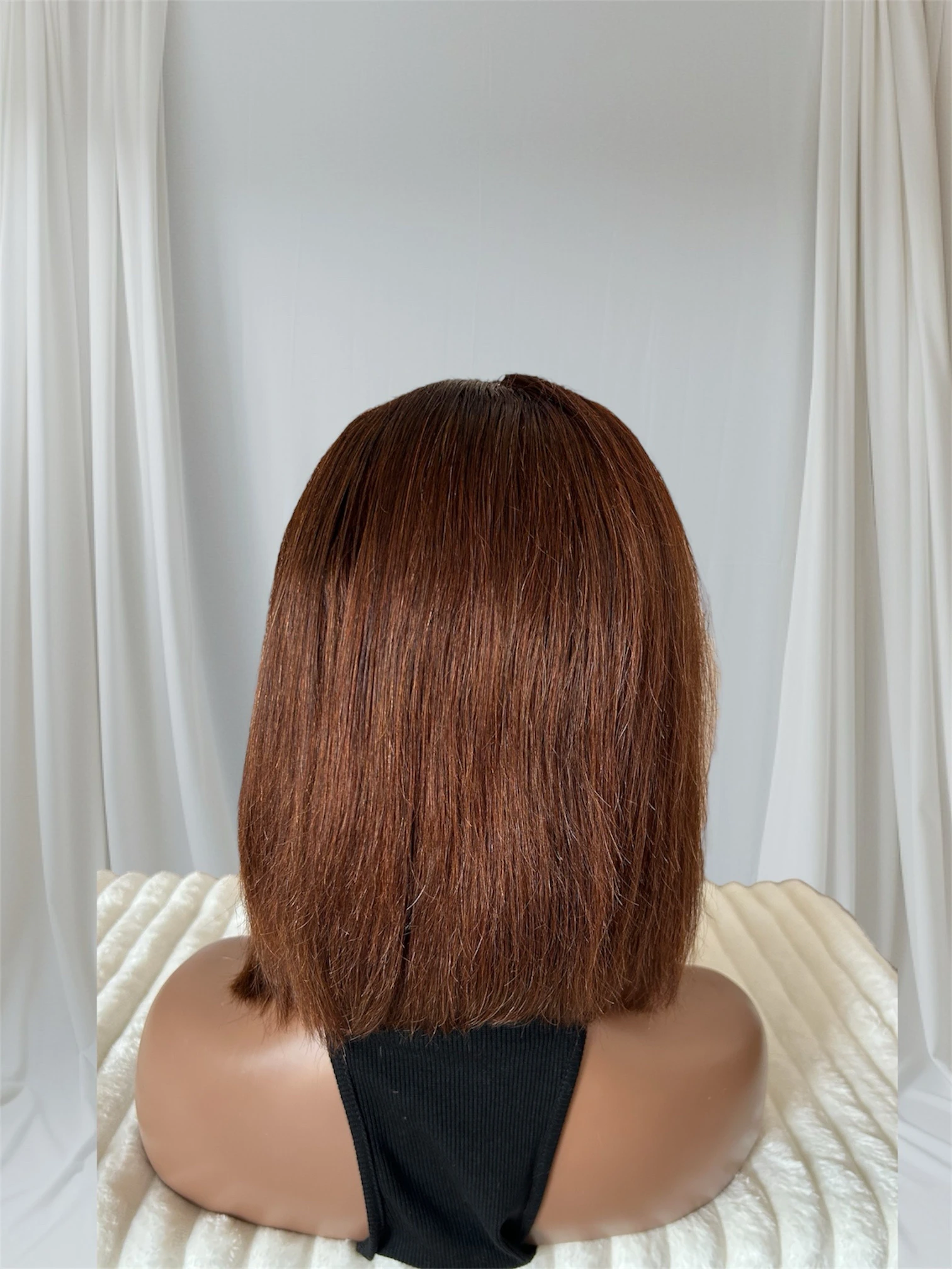Peluca Bob de cabello humano 10 pulgadas, frontal 13x4  3
