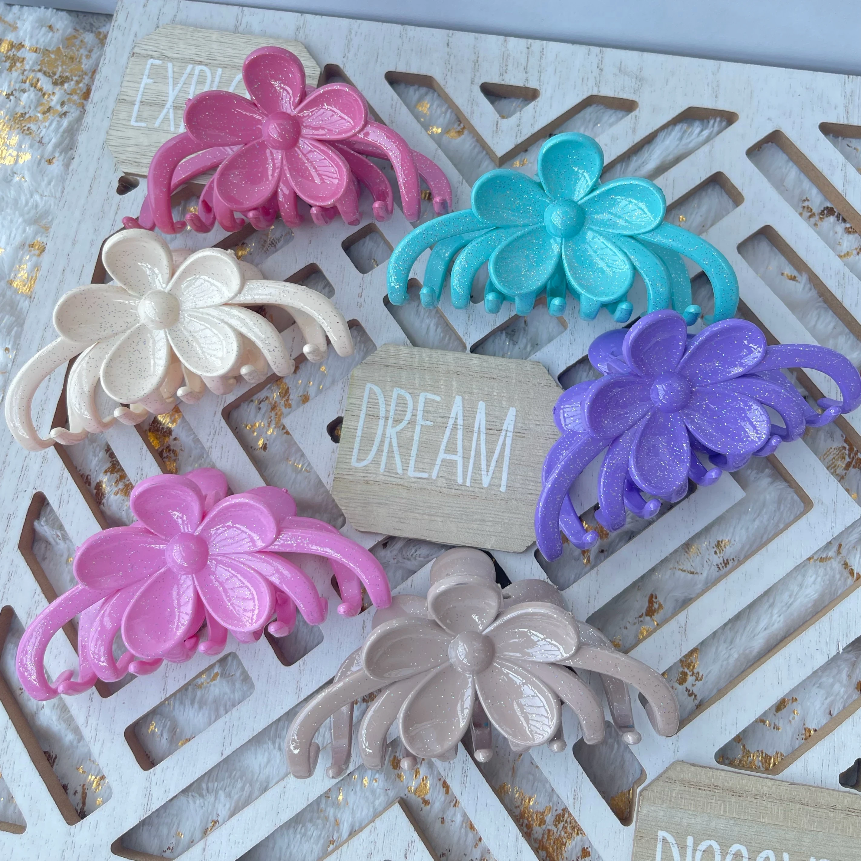 PINZA PARA CABELLO FLOR GLAM