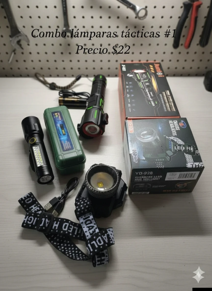 Combo #1 lámparas tacticas 