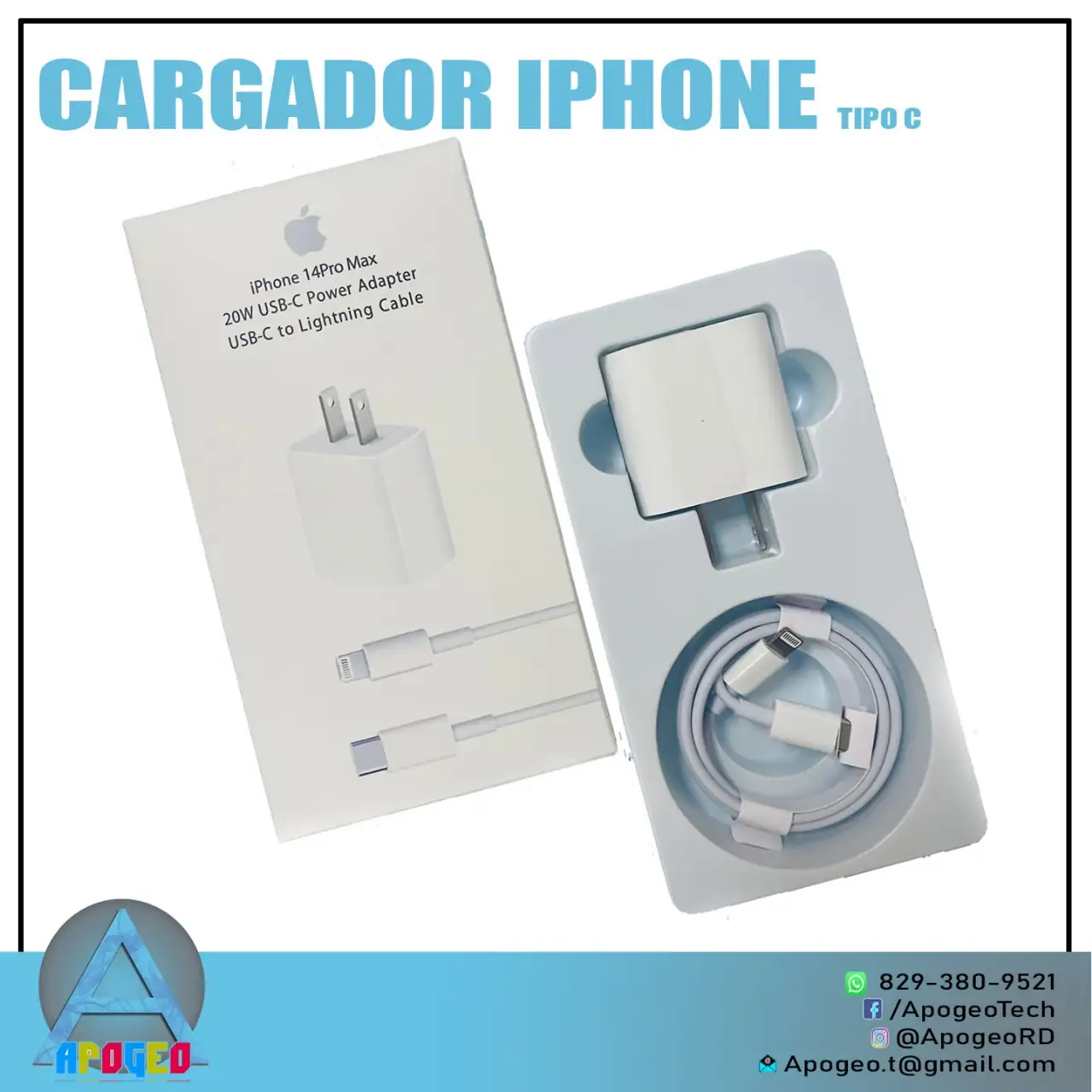 Cargador IPhone 20w