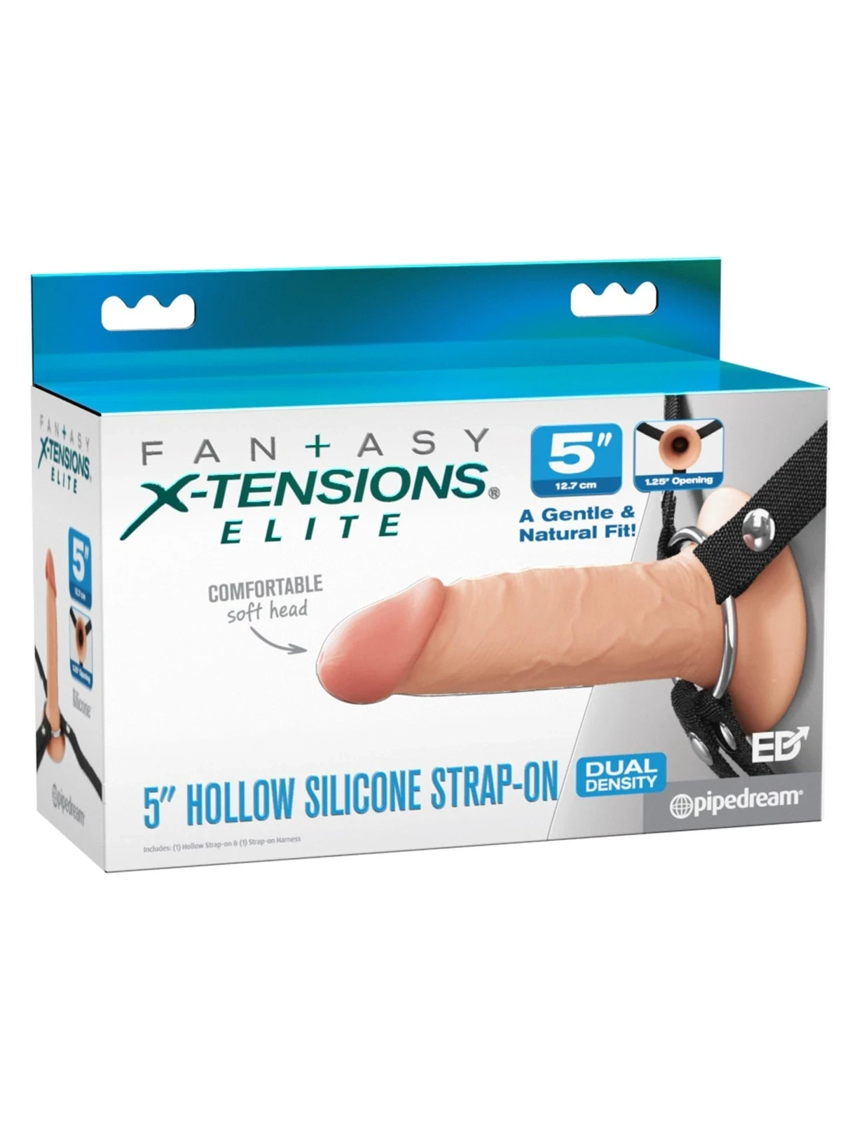 Pipedream Fantasy X-Tensions Elite 5" Silicone Hollow Strap-On