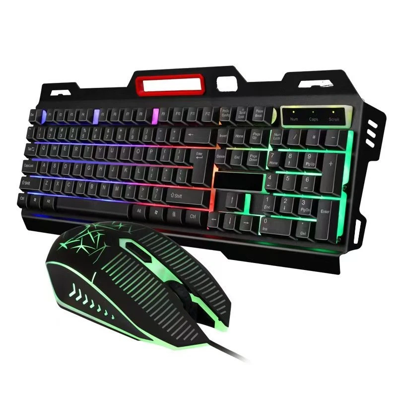 Combo Mouse y teclado Alámbrico RGB Meta