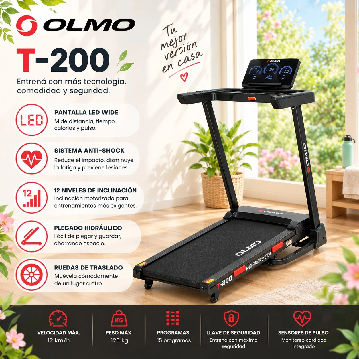 CINTA DE CORRER OLMO T-200