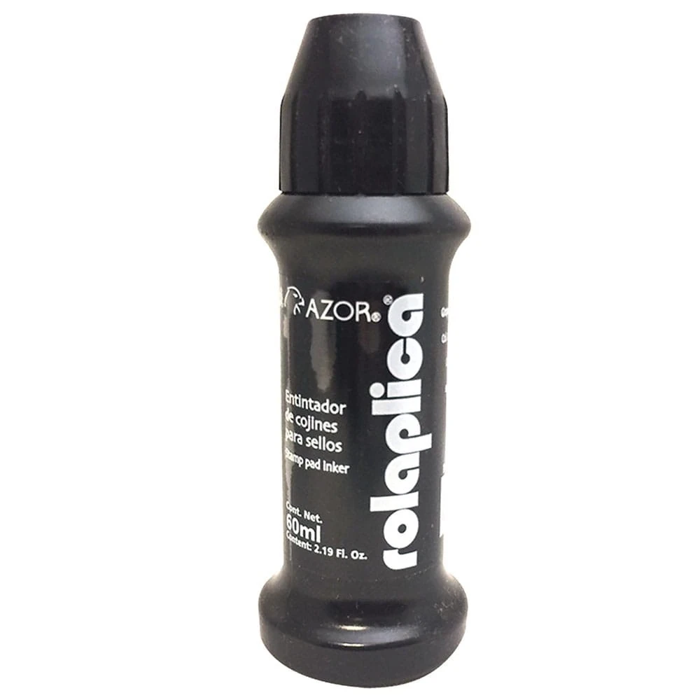 Tinta negra  para sellos 60 ml