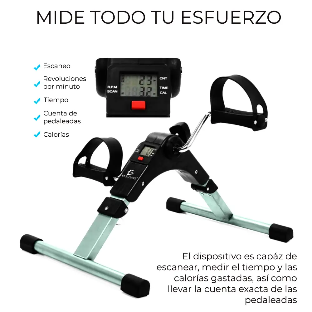 Maquina Ejercicio Fitness Pedal Plegable Paso A Paso  4