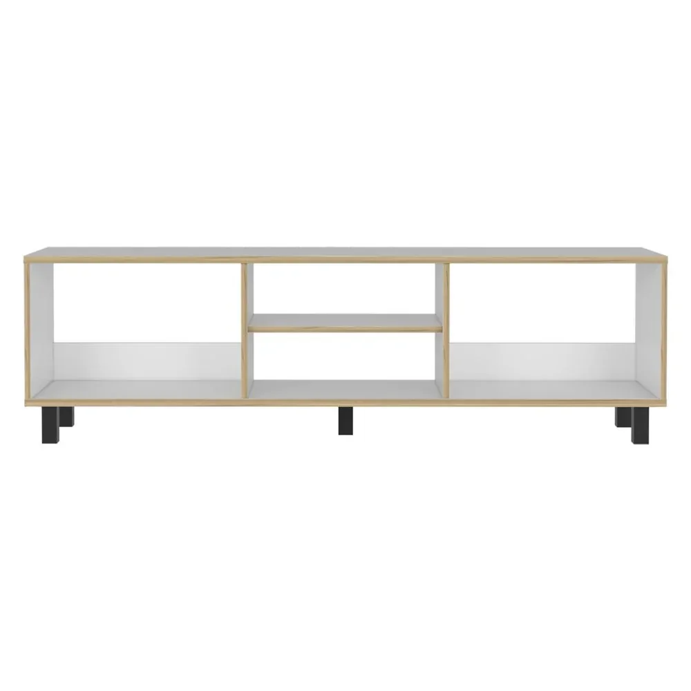 Mueble Tv 70"  Blanco Cafe Claro 3