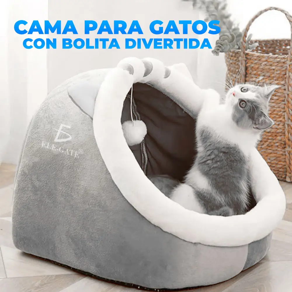Cama Casa Para Gatos Con Forma De Iglú  2