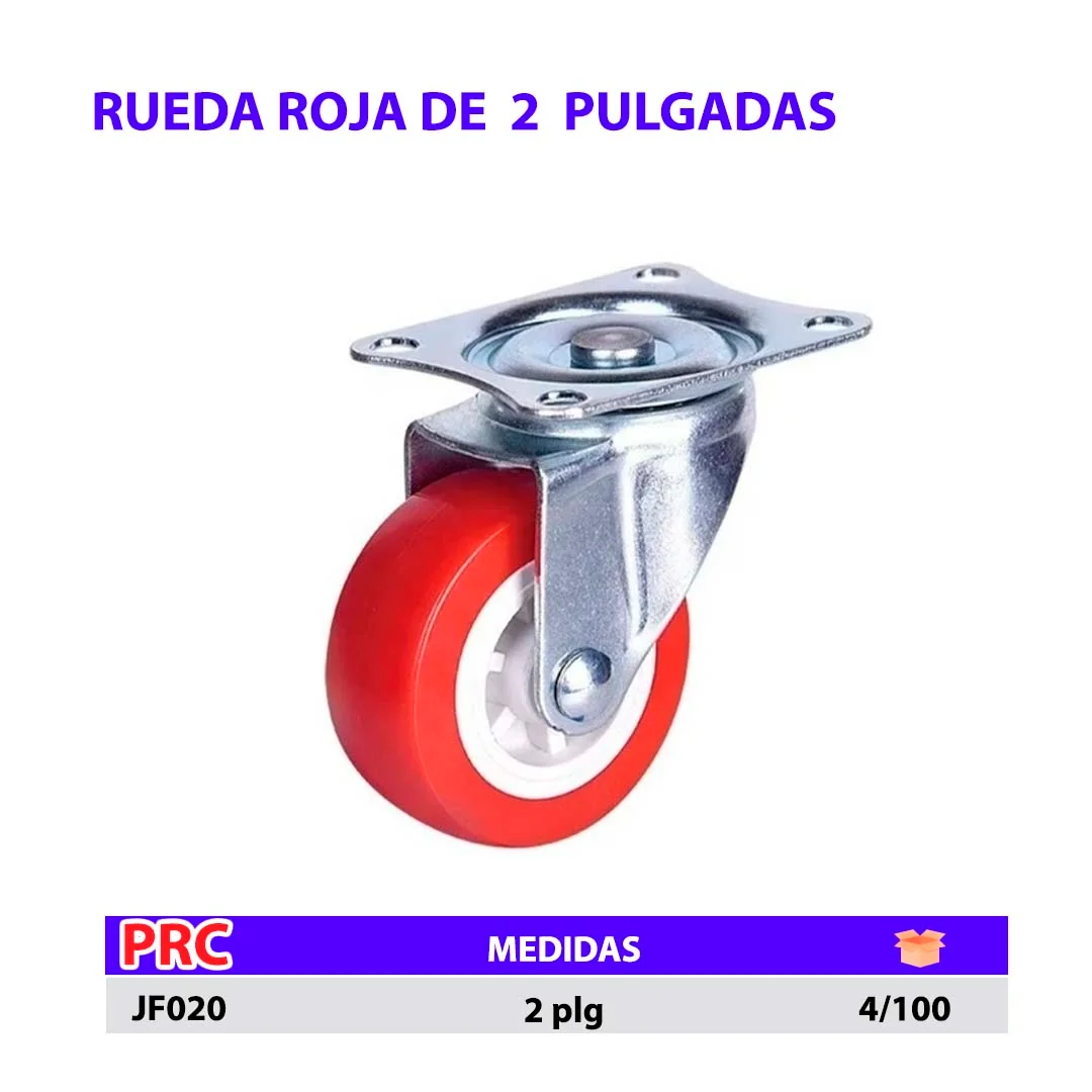 RUEDA ROJA DE 2"