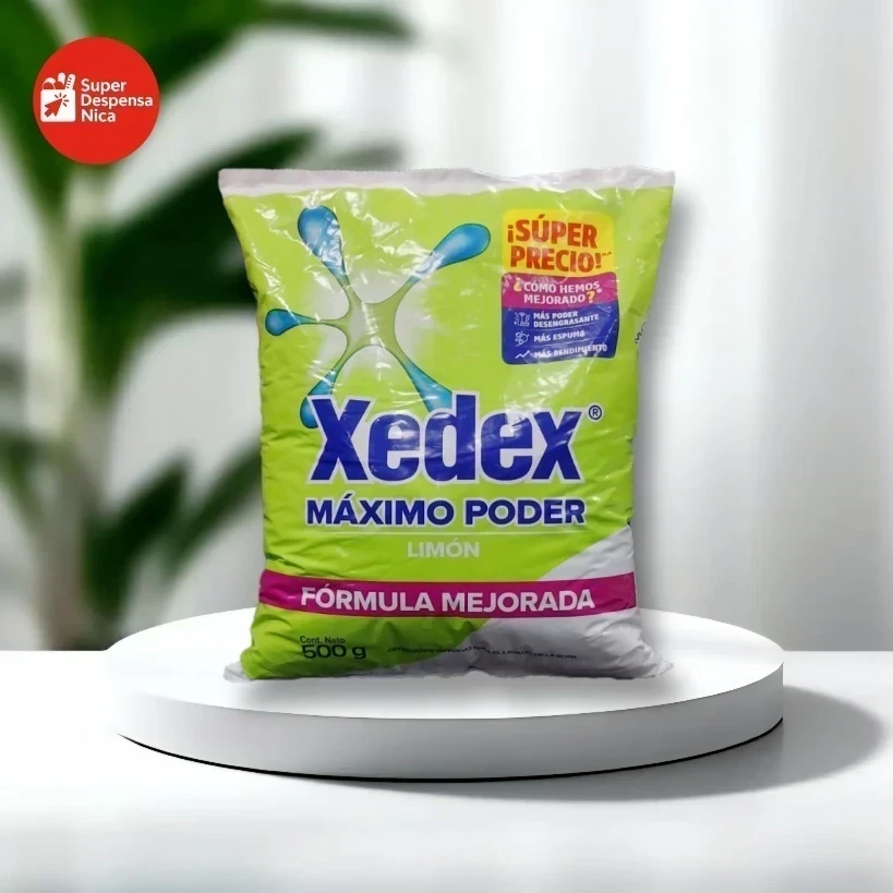 Detergente Xedex Máximo Poder Limón 500g