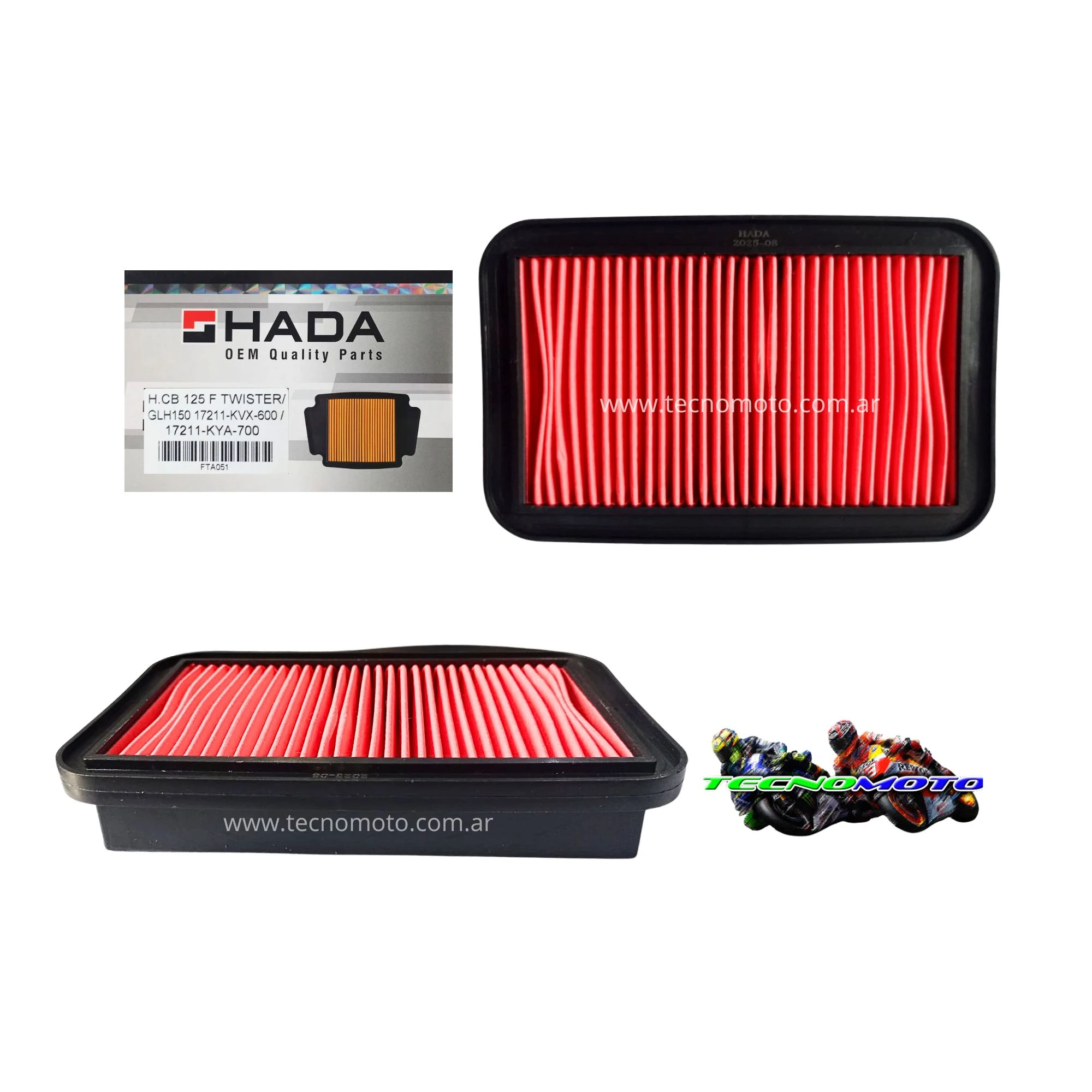 FILTRO AIRE HONDA 125 CB1 / TWISTER 125 / GLH150 -49659