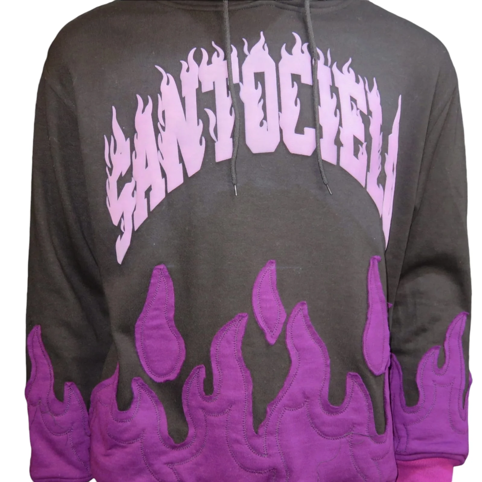Sudadera de flama morada 3