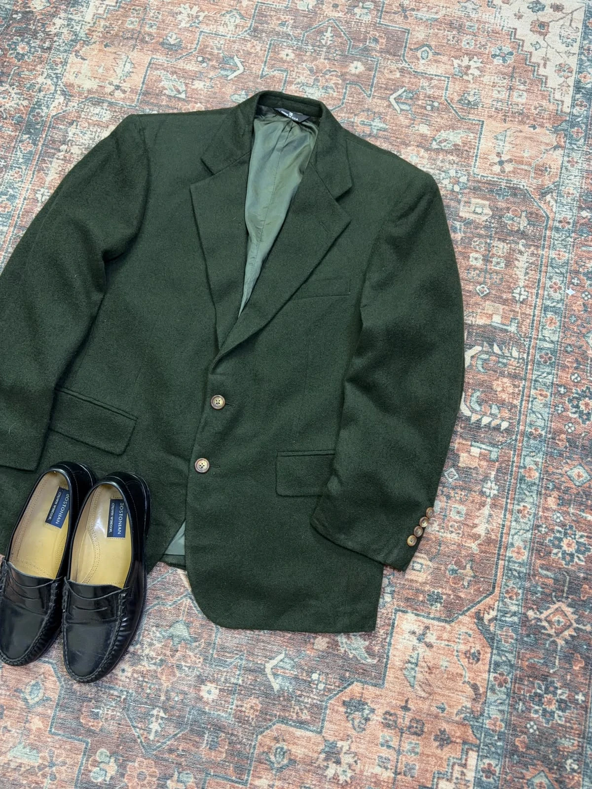 CHAPS RALPH LAUREN VINTAGE CAMEL HAIR BLAZER