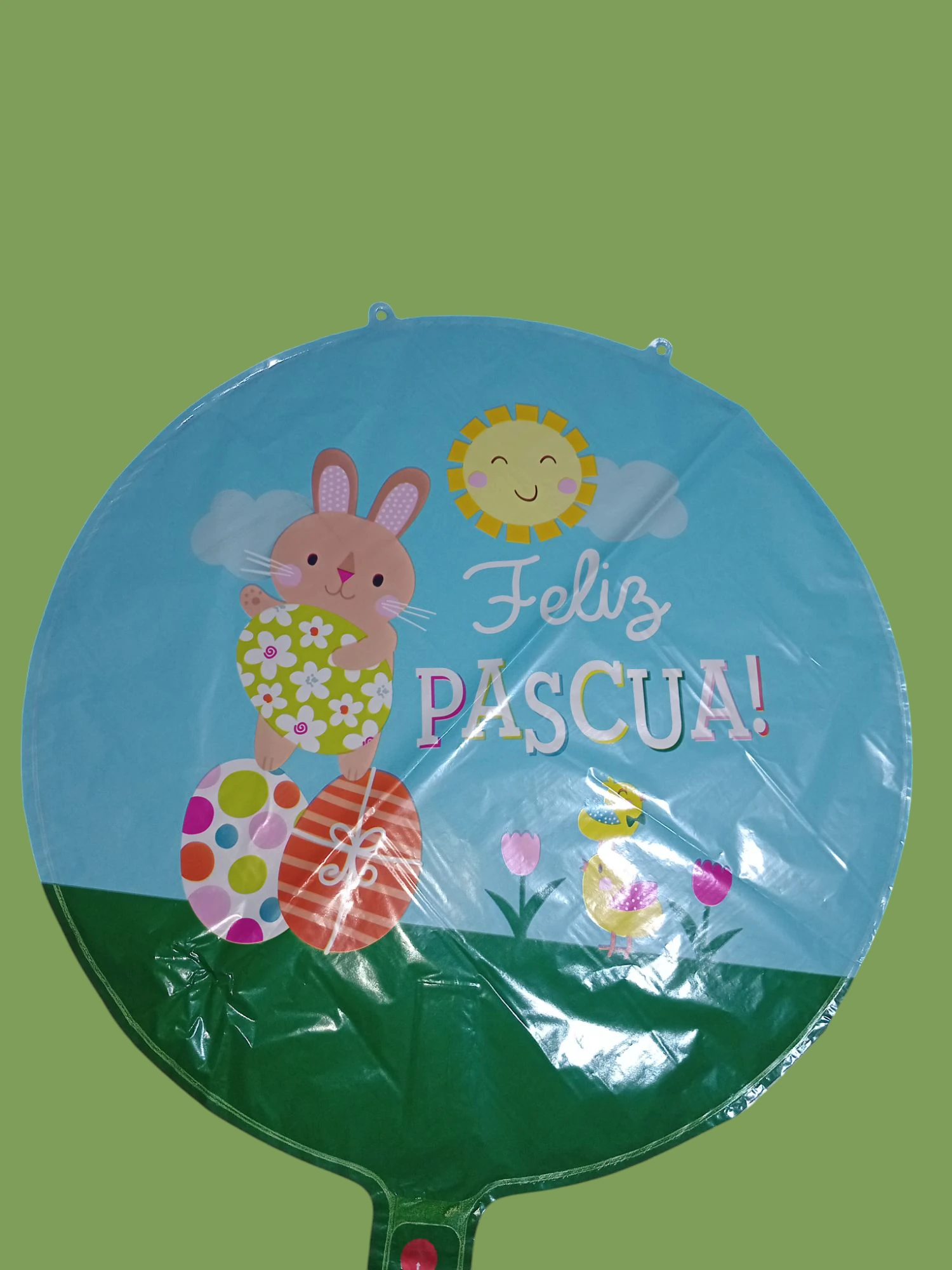FELIZ PASCUAS GLOBO 45CM