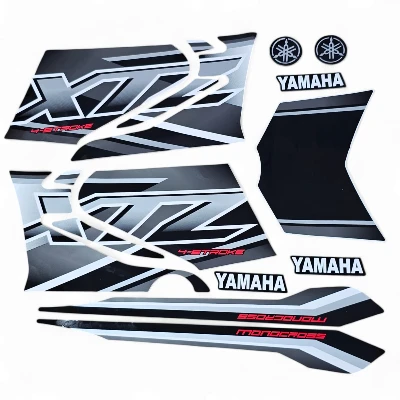 Xtz 125 Calcomanias 2018 gris con negro