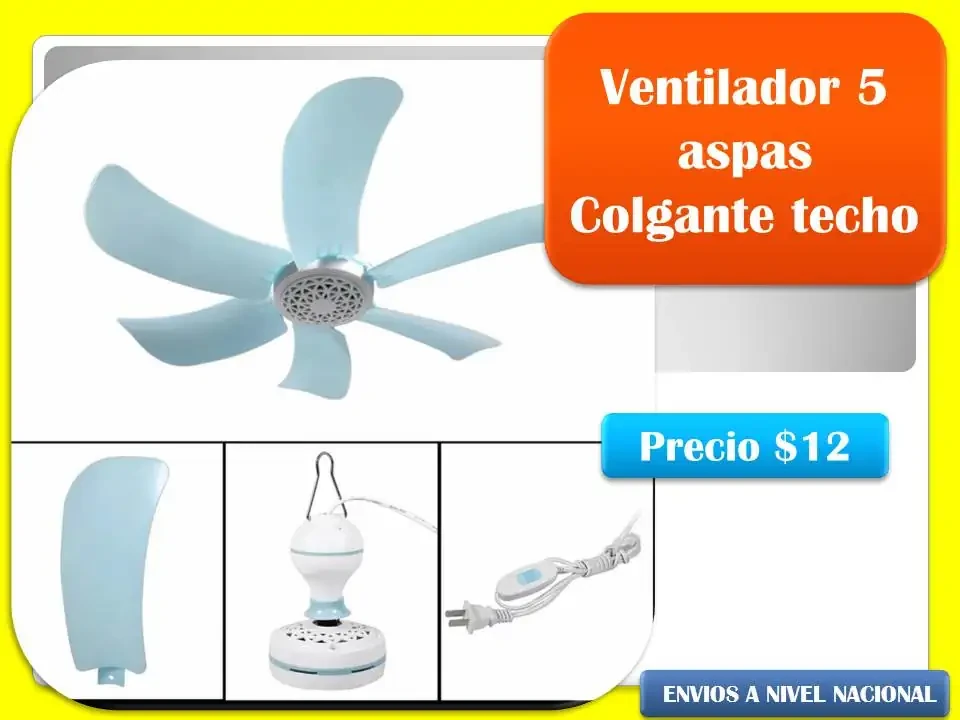 Ventilador para techo,  6 aspas 