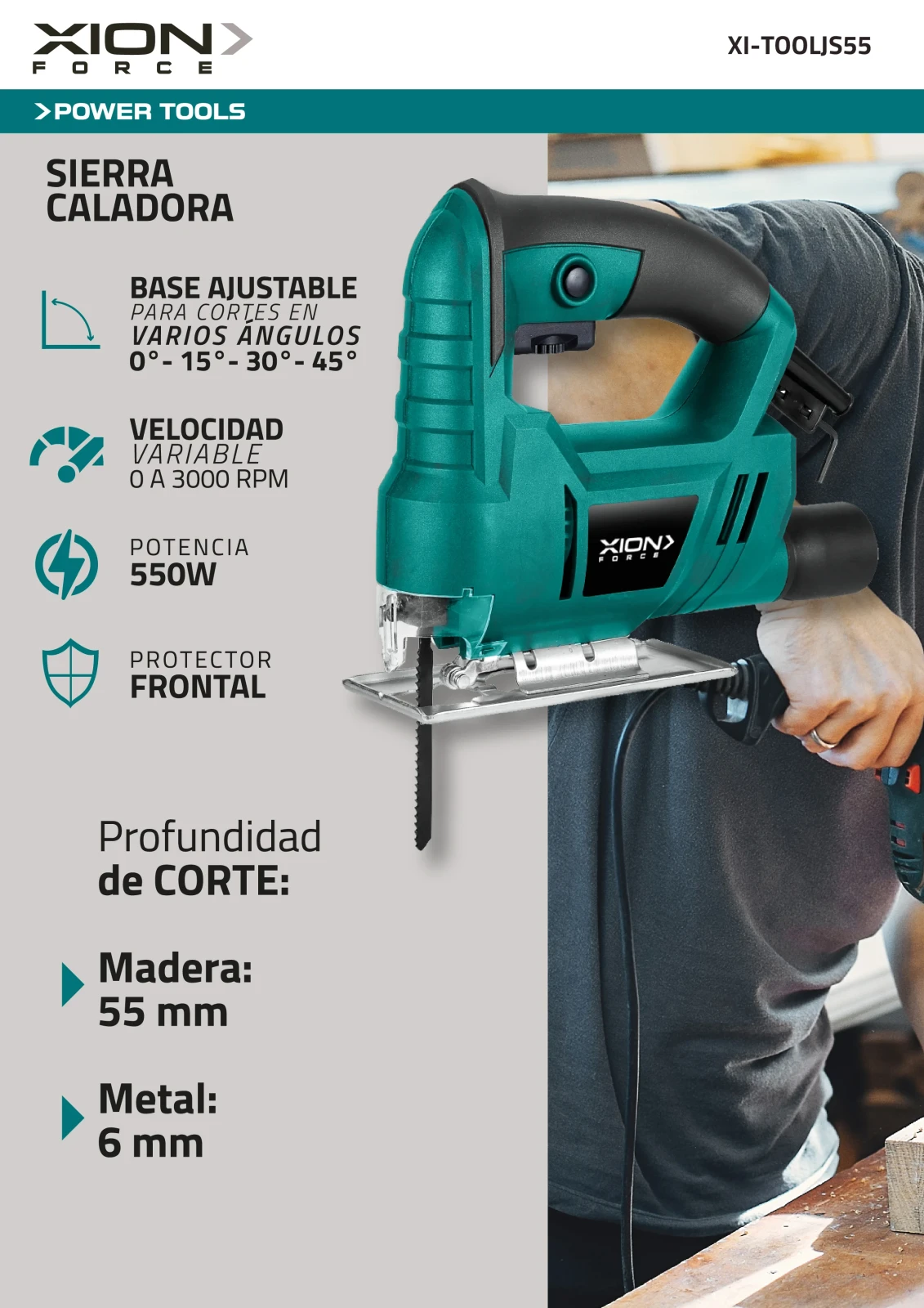 Sierra Caladora 550W XION 2