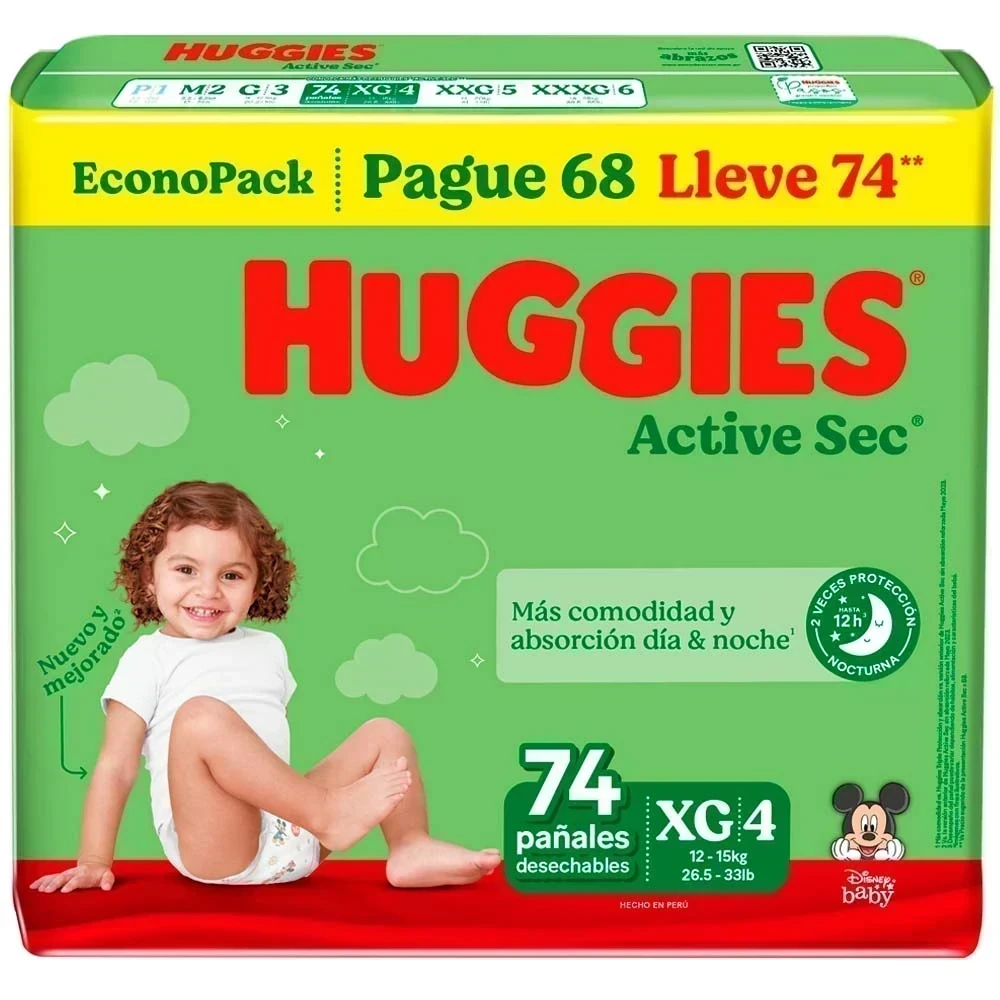 HUGGIES MEGA TALLA XG
