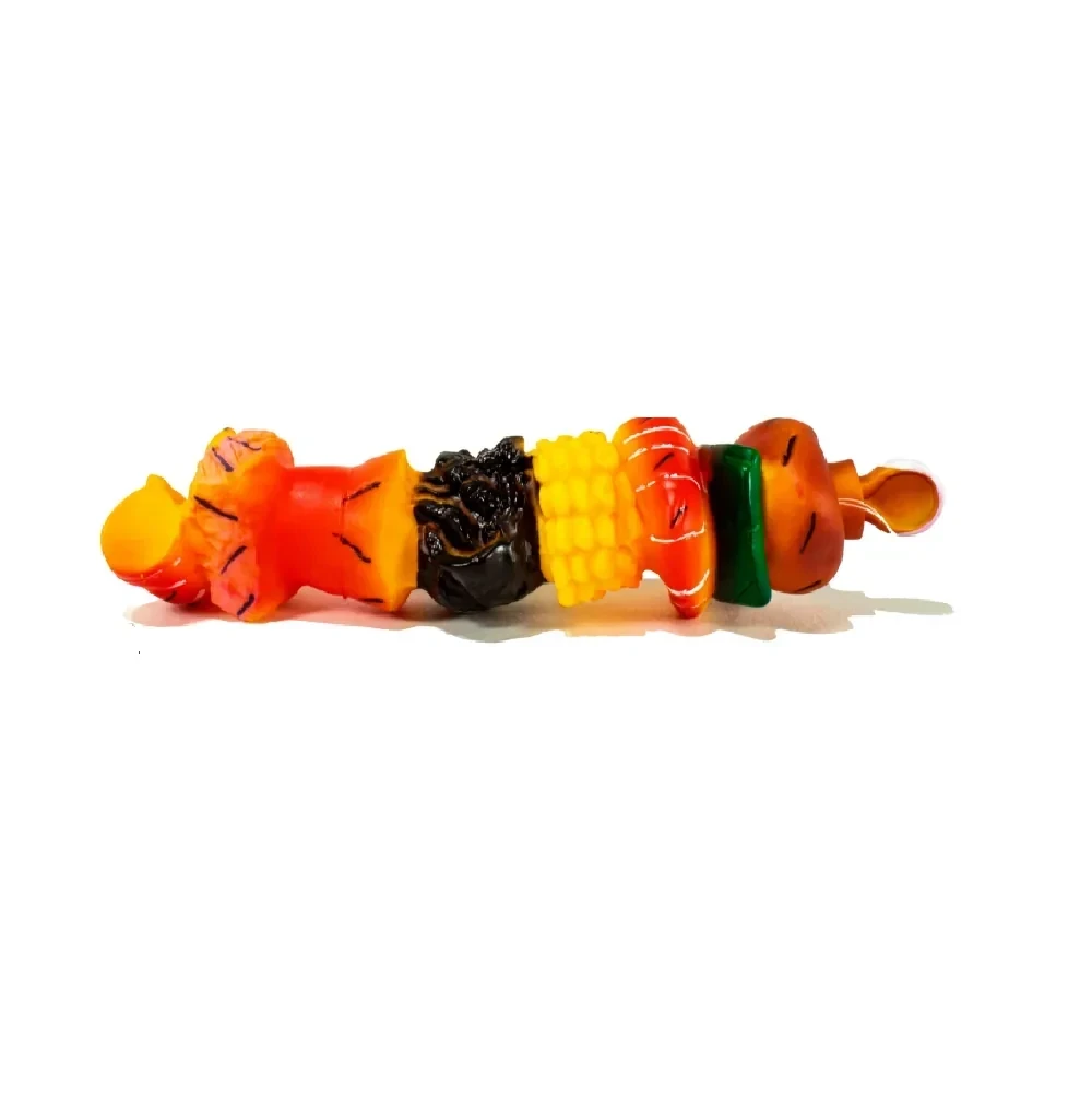 Juguete de goma brocheta