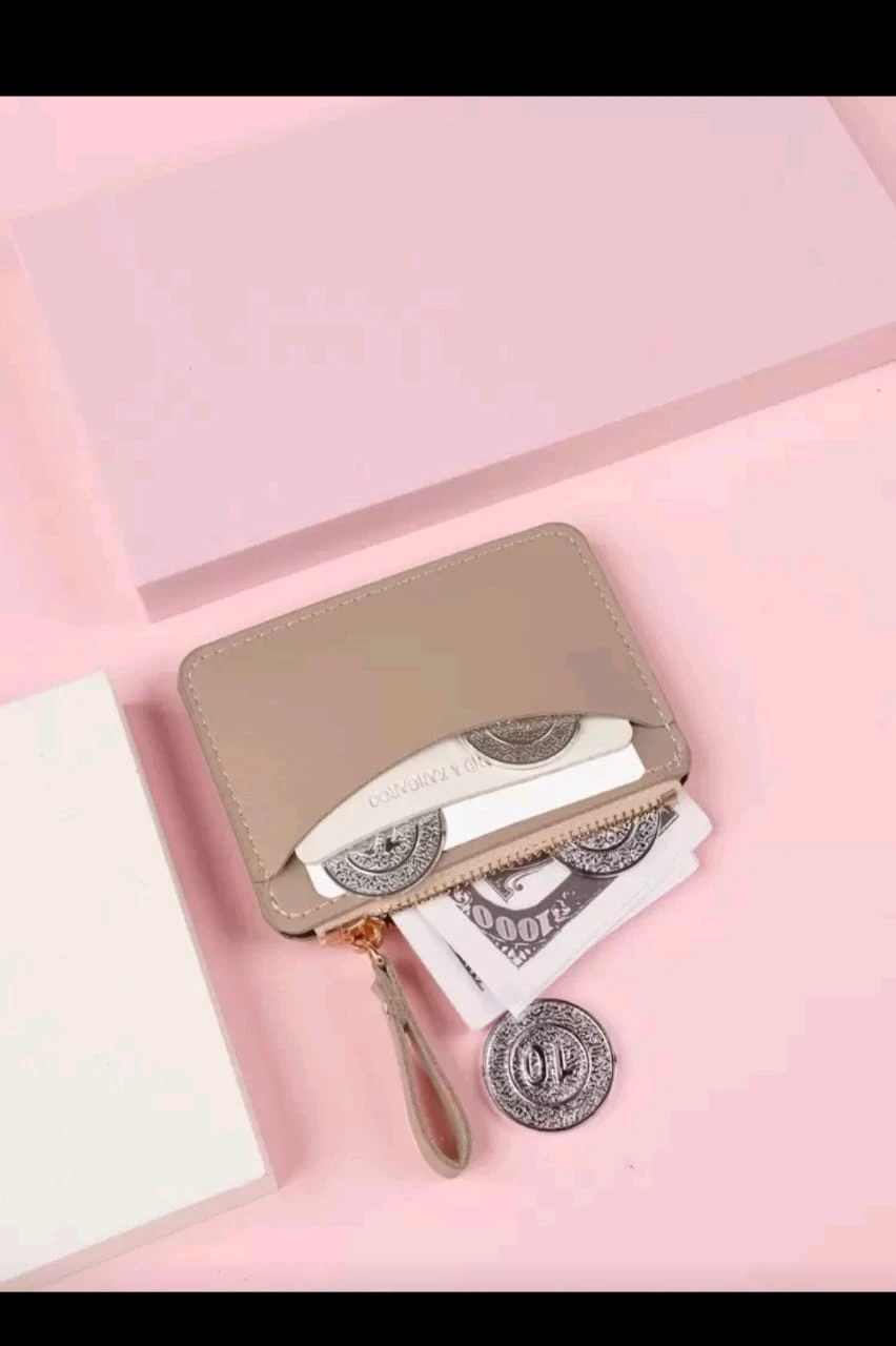 Monedero Tarjetero Southland Ultra-Slim– Diseño Minimalista en Poliuretano con Cierre Dorado. 3