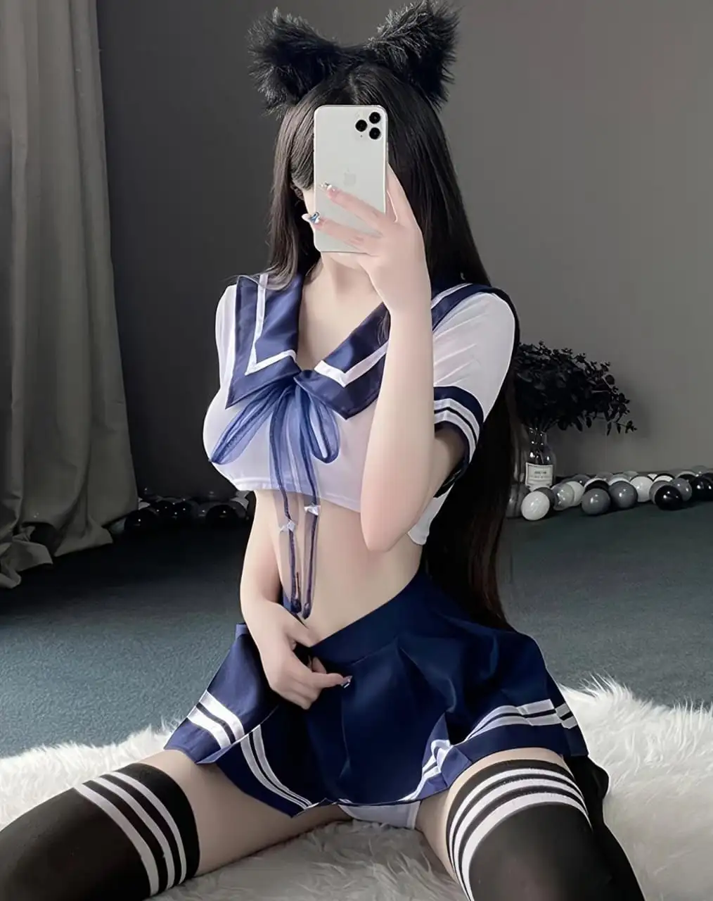 Colegialas sexy azul
