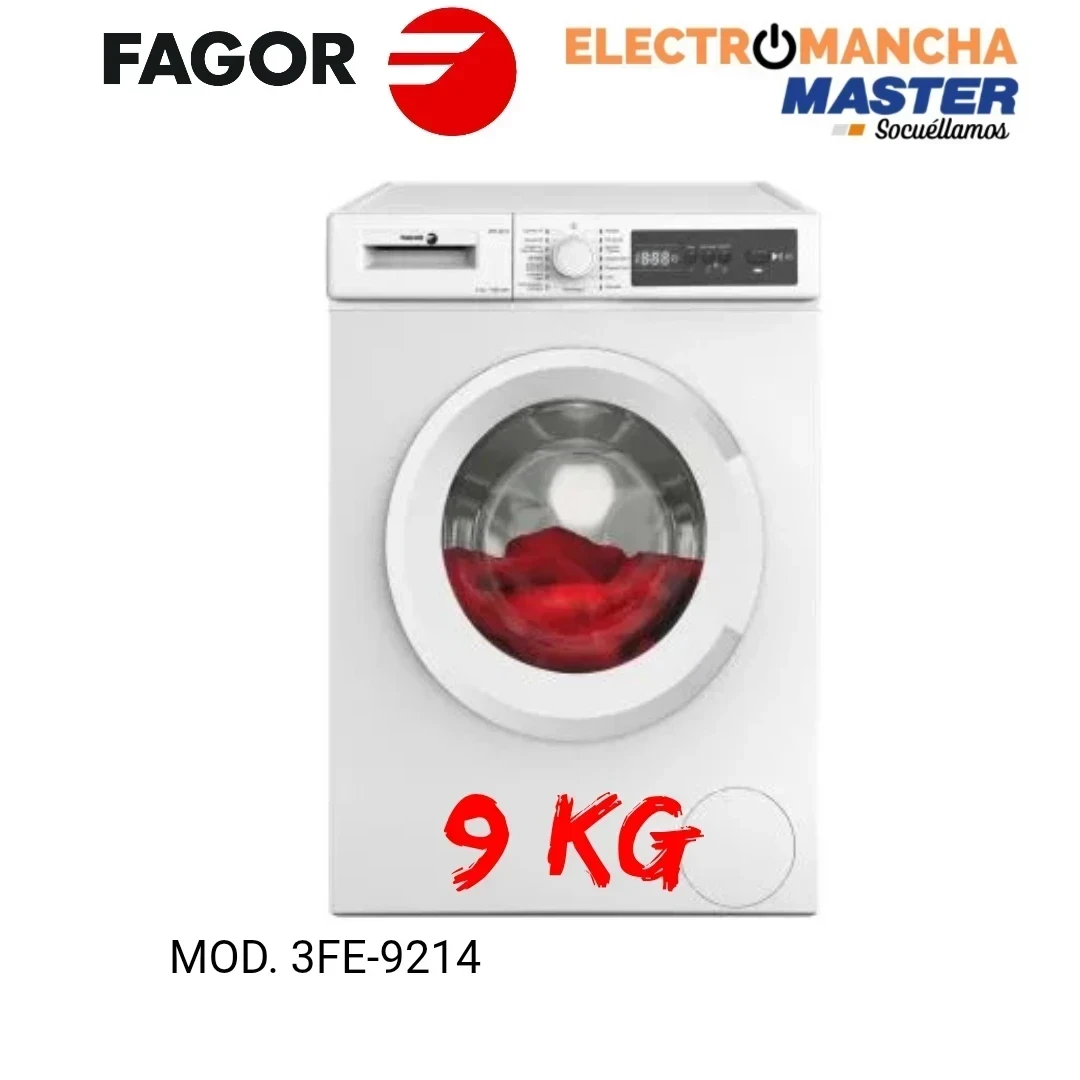 LAVADORA FAGOR 3FE-9214 DE 9 KILOS A 1400 RPM A