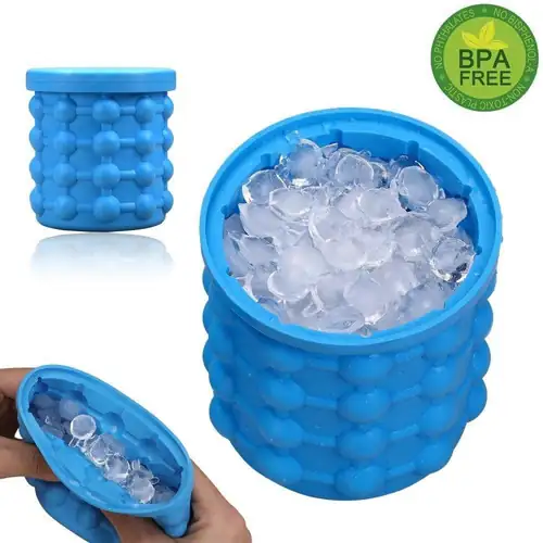 Hielera de Silicona Cubeta de Hielo Multiuso 4