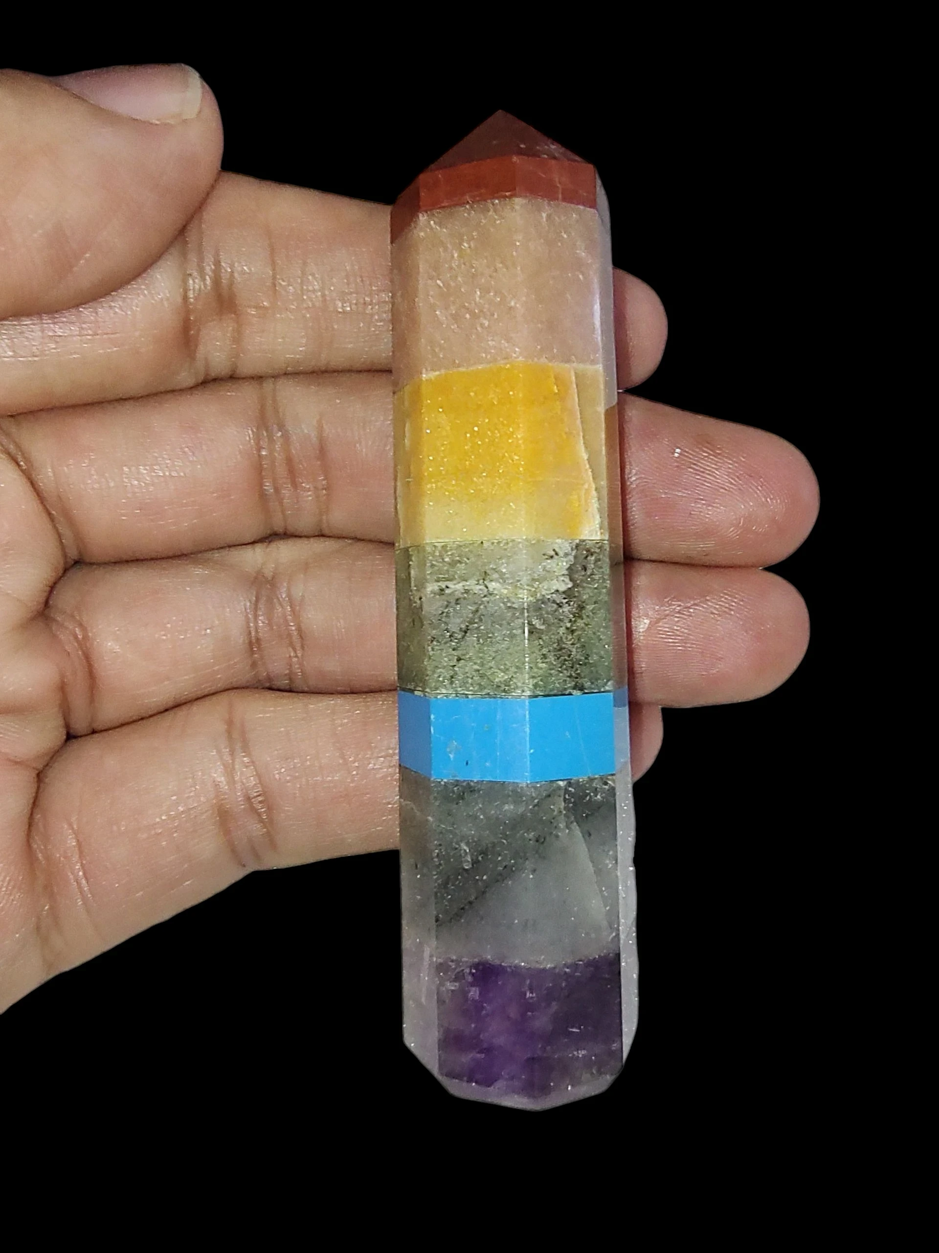 Obelisco de 7 chakras de 86 mm 2
