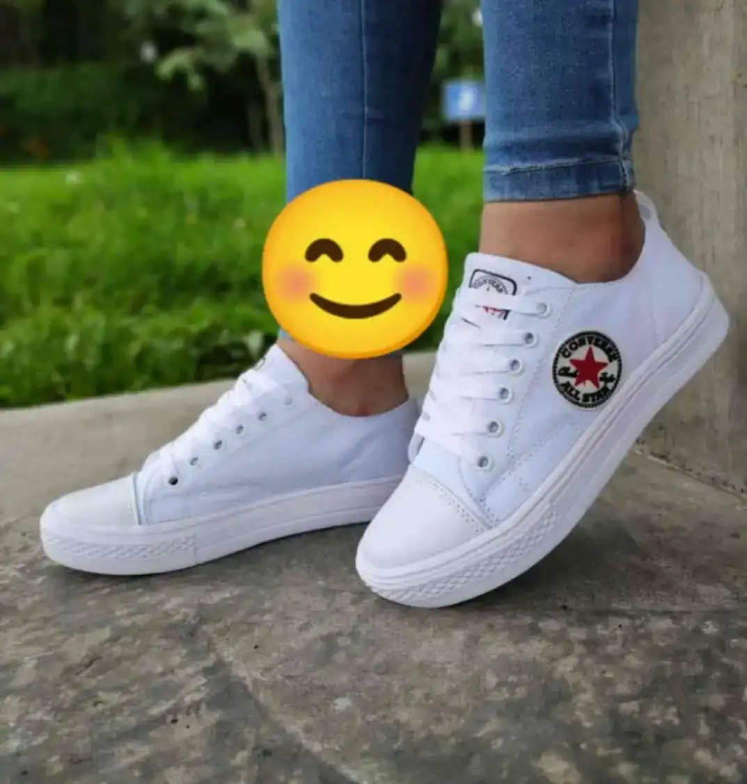 Zapato blanco cordon