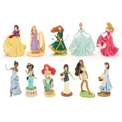 Mega set de figuras de princesas Disney y sus peludos amigos 5
