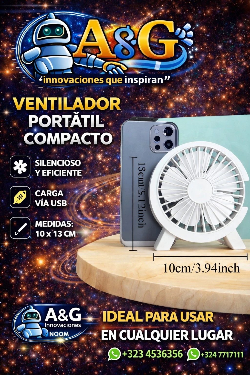 Ventilador de escritorio usb