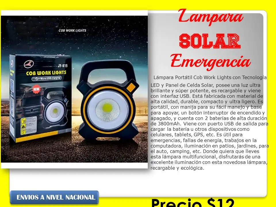 Lámpara para emergencia