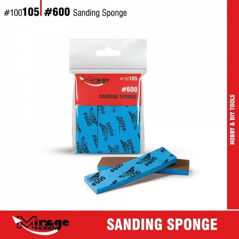 ESPONJA DE LIJADO #600 MIRAGE [6 unidades] (esponjas de lijado)