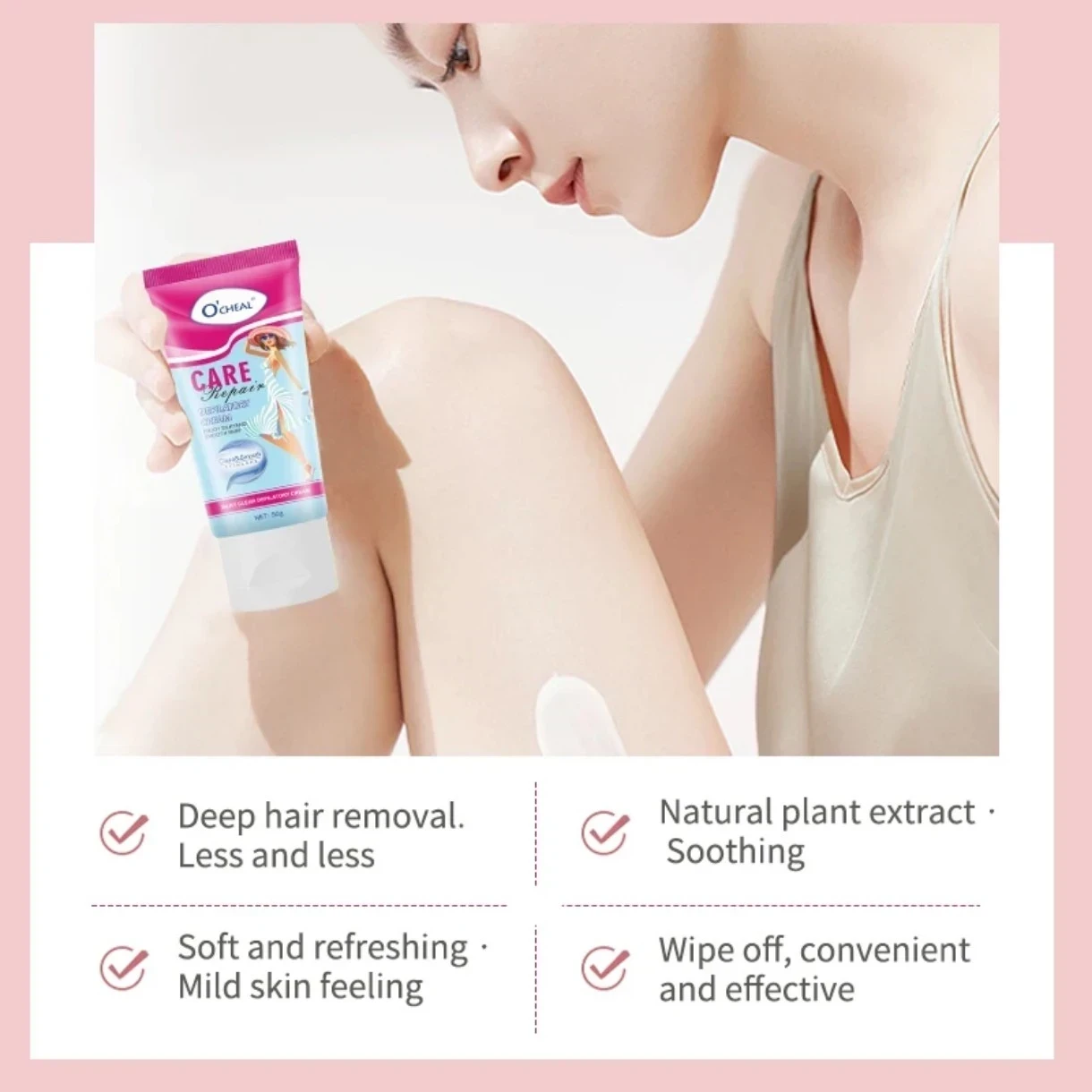 ✨ Crema Depilatoria O’CHEAL Care Repair – 50g ✨  3