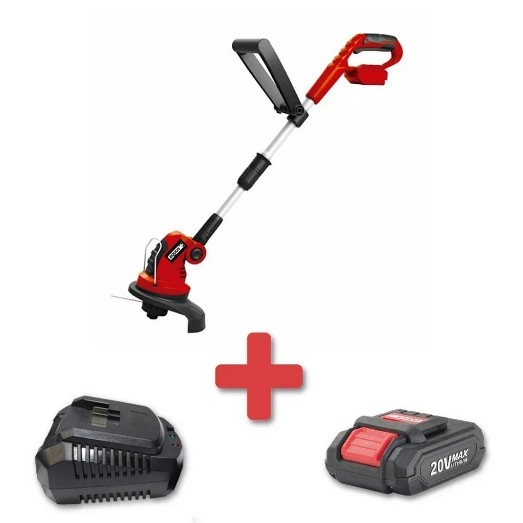 Bordeadora Inalambrica Brushless + Cargador 20v + Bateria 2.0 𝙀𝙌𝙐𝙐𝙎