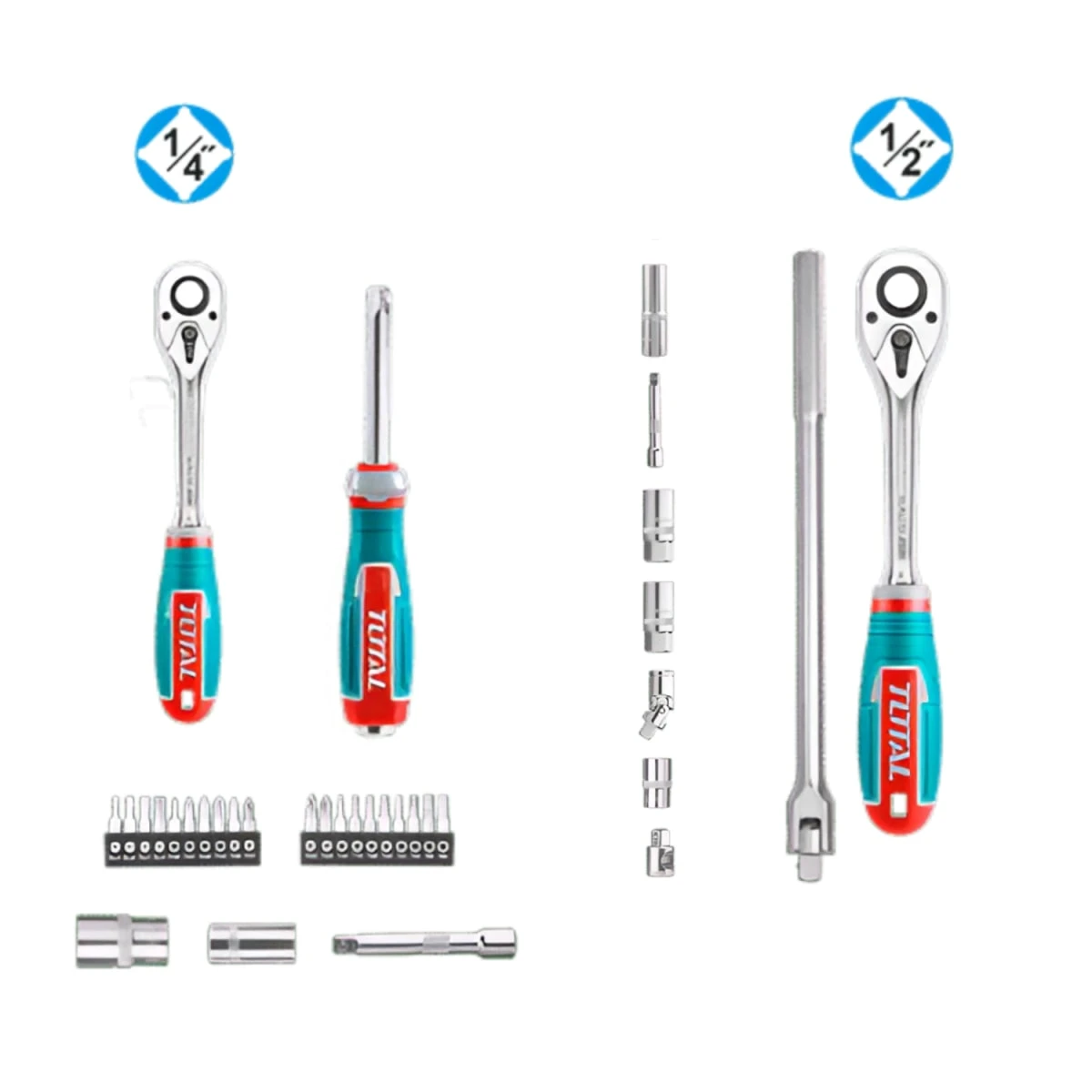 Set de herramientas manuales 108pcs con maletin total 3