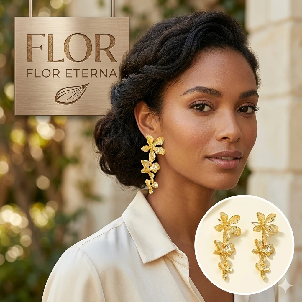 Aretes Flor