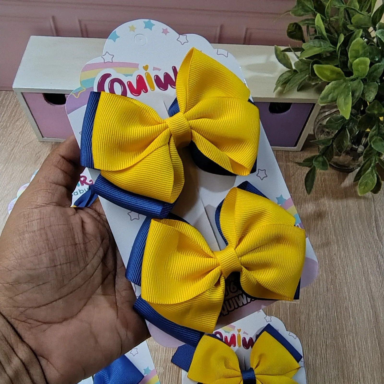 Set Escolar Amarillo y Azul Rey 4