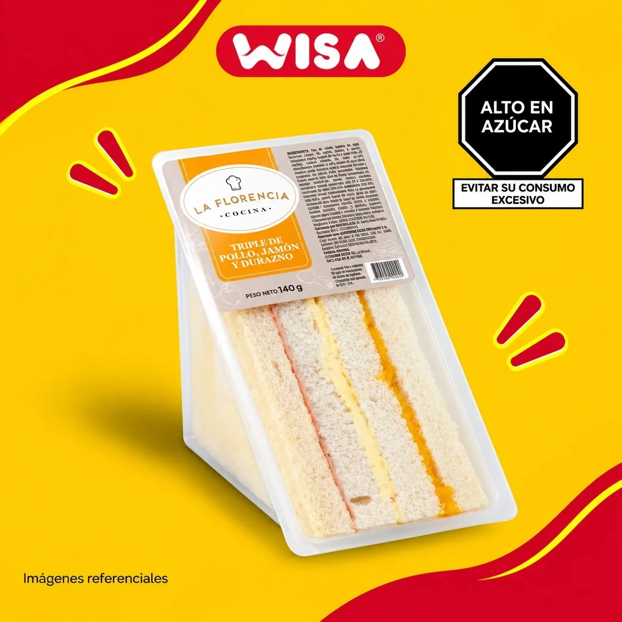 Triple de Jamón, Pollo y Queso