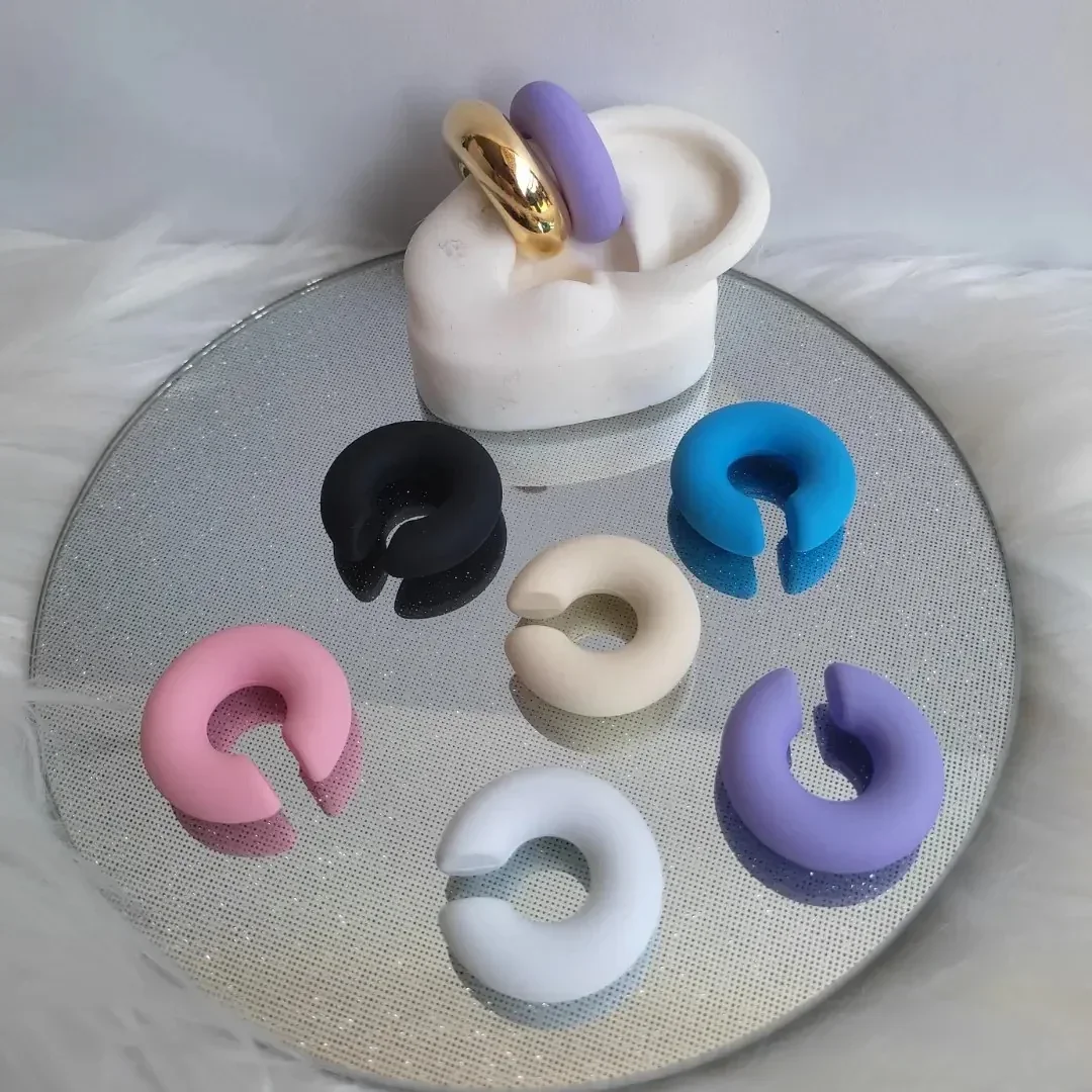 EARCUFF CHUNKY COLORES PASTELES 3