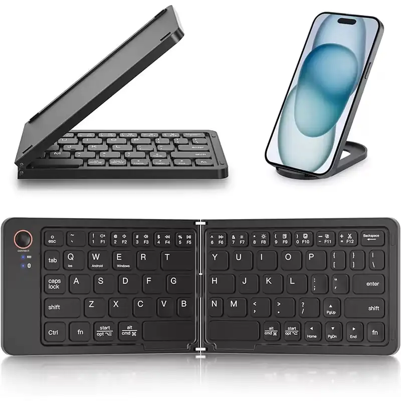 TECLADO BLUETOOTH PLEGABLE MOD: B023 EN 2 PARTES	